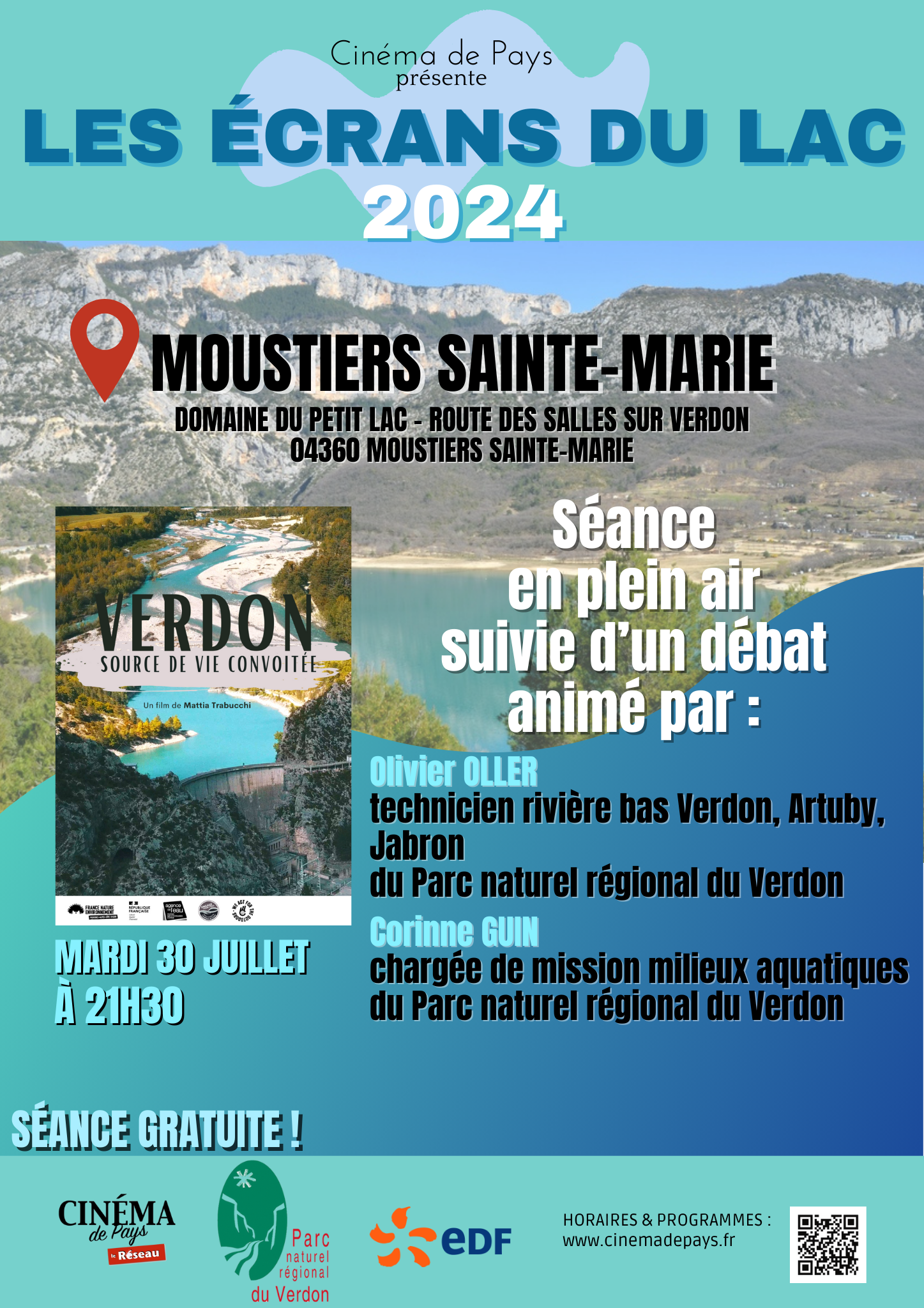 Evénement Les Écrans du Lac : Verdon, Source de Vie Convoitée